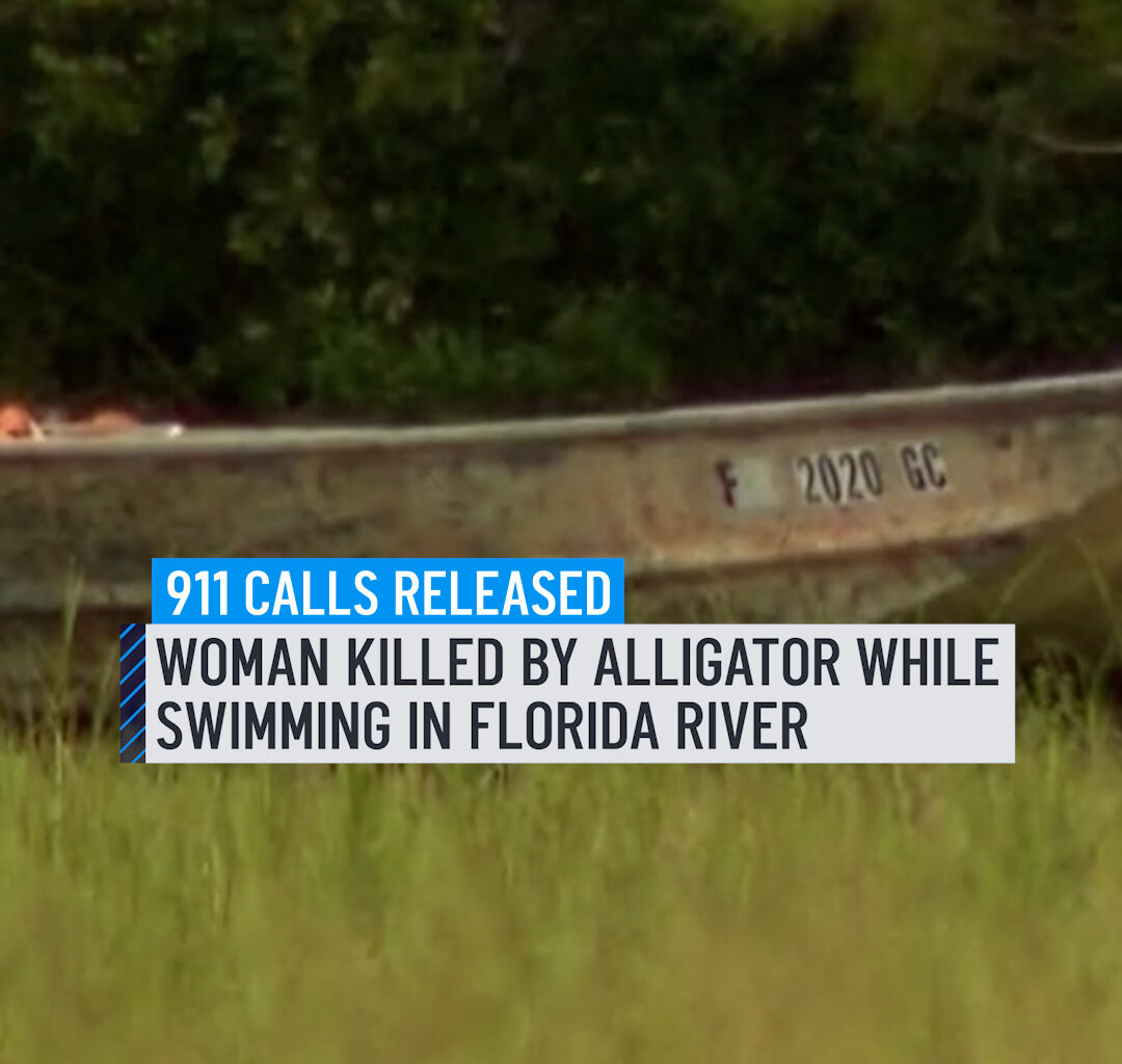 'BOTH HER ARMS ARE OFF' A chilling 911 call made moments after a woman was bitten by an alligator while swimming in a Florida river is giving new details on the fatal attack. The 31-year-old woman from Orlando had been hiking with her boyfriend and best friend when they stopped to swim in about three feet of water, FWC officials said. Her boyfriend was trying to get her from the gator's mouth when he called 911 for help, officials said. #alligator #911 #florida #swimming #orlando