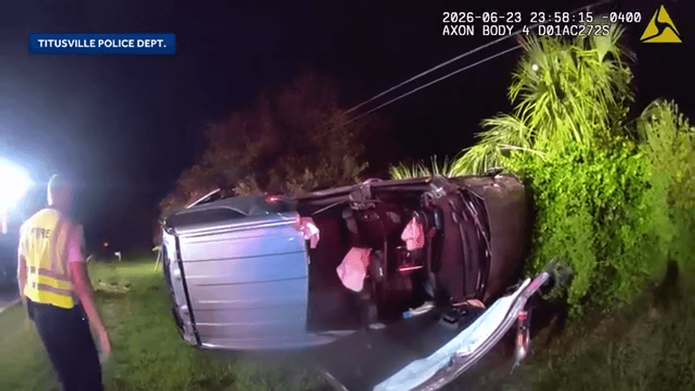 According to the Titusville Police Department, a commander later requested that Lau submit to alcohol testing while he was at the hospital, either through a blood draw or a breath test, to determine whether alcohol played a role in the crash. Police say Lau refused, which they say is a violation of the city’s personnel policy. (CNN Newsource)