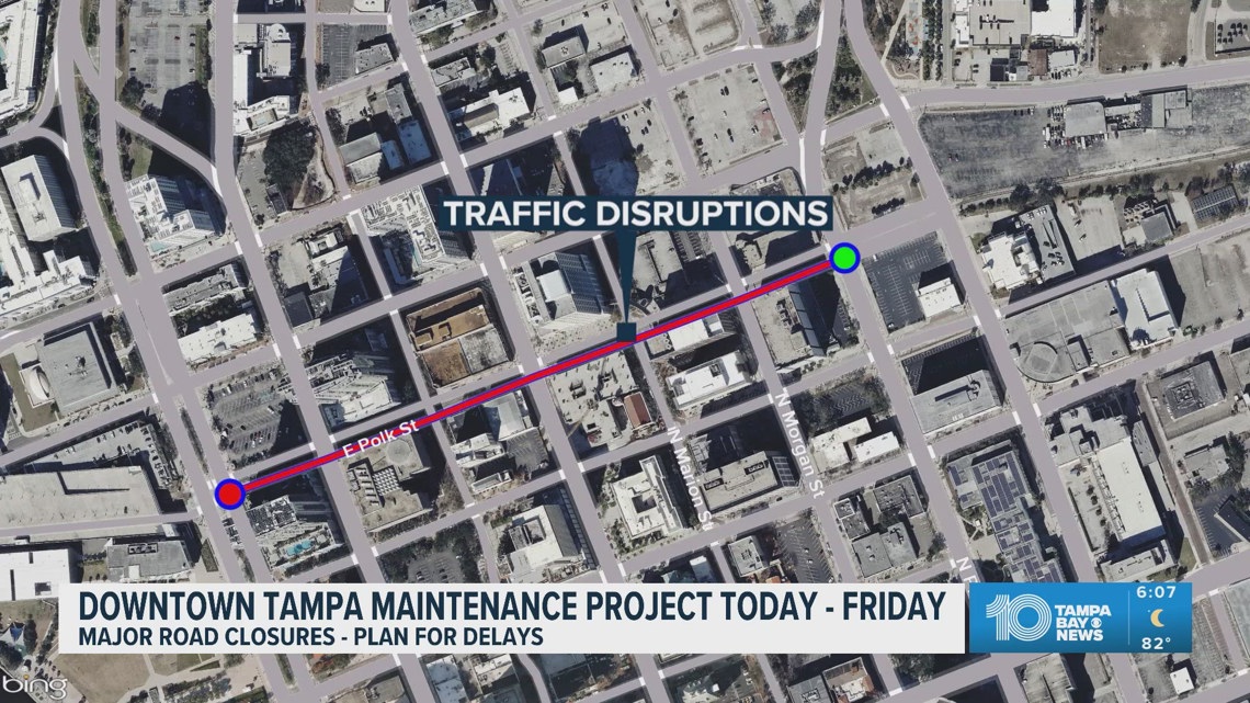 Downtown Tampa maintenance project starts today