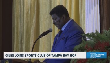 Bucs legend Jimmie Giles joins Sports Club of Tampa Bay Hall of Fame