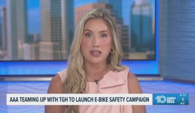 AAA teaming up with Tampa General Hospital to launch E-Bike Safety Campaign