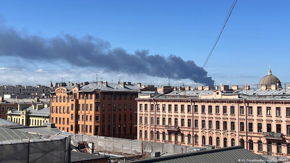 Ukraine drones hit Saint Petersburg as economic forum starts