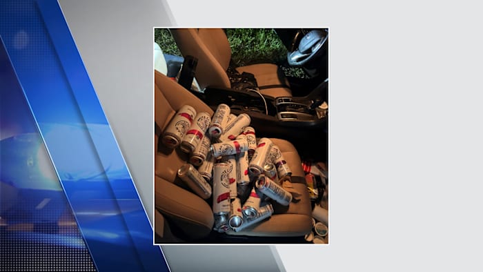 Troopers: 34 open containers found during traffic stop