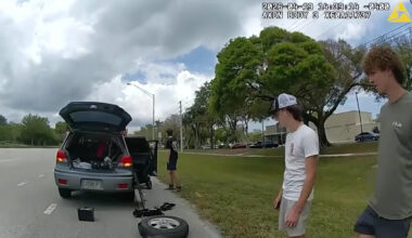 3 Florida teens stopped to help with a flat tire. The driver was having a heart attack.