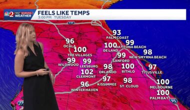 Hot and humid as storms are ushered across Central Florida later today