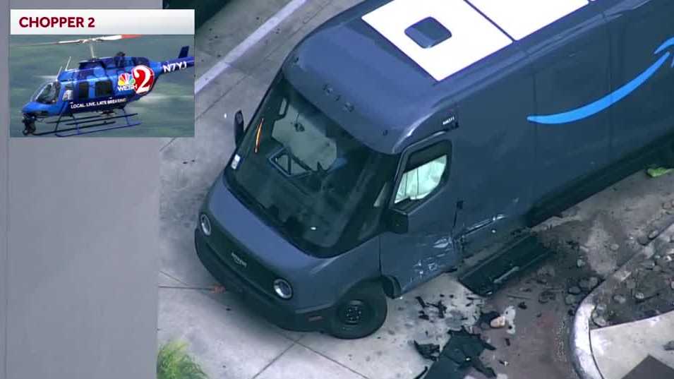 Deputies investigate possible crash involving Amazon truck in downtown Orlando