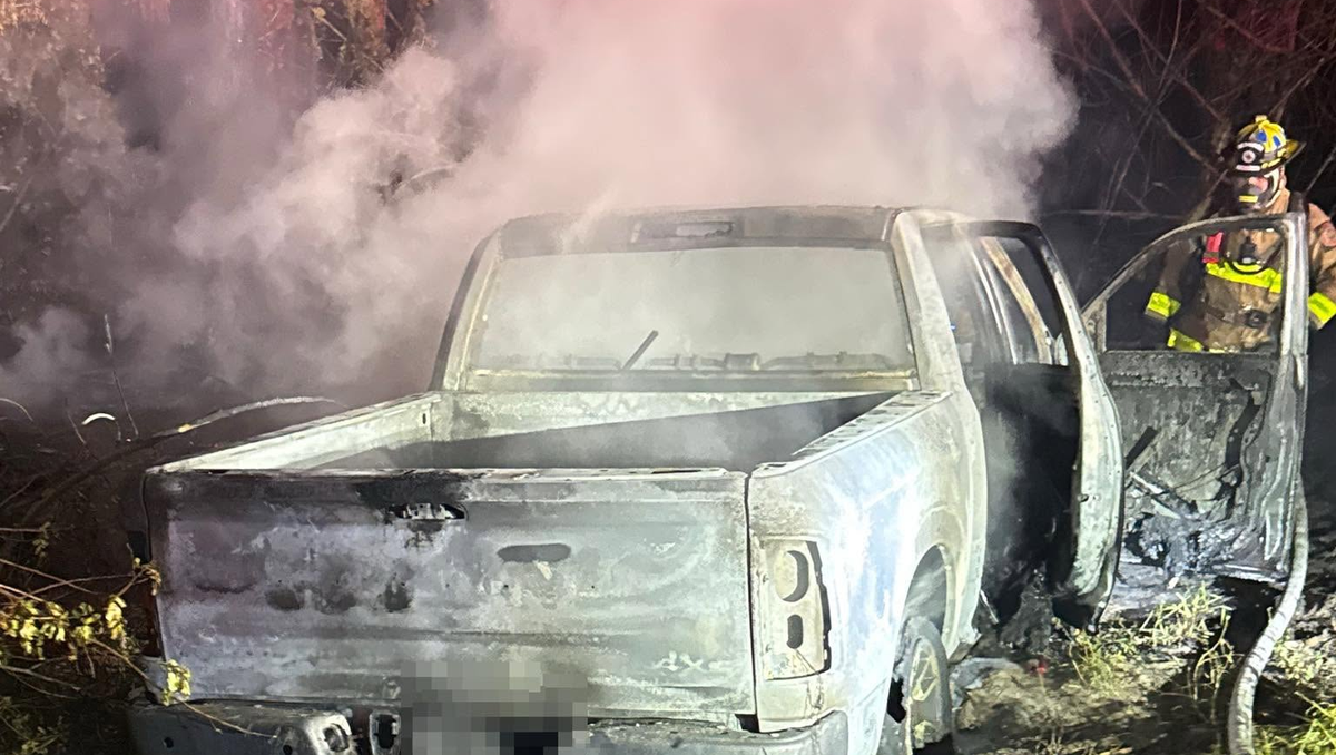 Driver found dead in burning vehicle in Martin County
