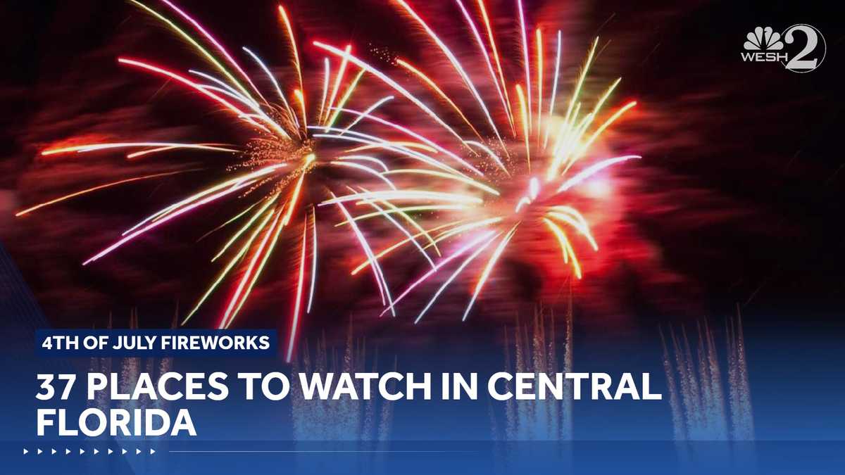 Fourth of July fireworks in Orlando, Central Florida 2026