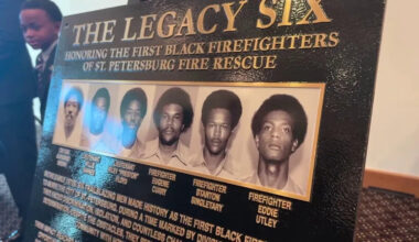 Legacy Six firefighters recognized with plaque at St. Pete Fire Rescue headquarters