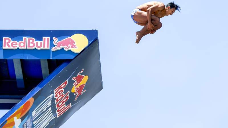 Scenes from the Red Bull Cliff Diving takeover of St. Pete Pier
