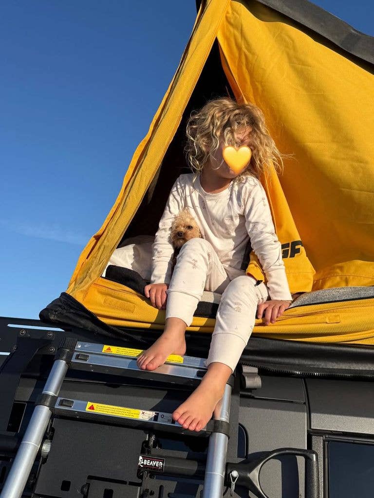 Orlando Bloom's daughter Daisy Dove on a camping trip, shared via Instagram