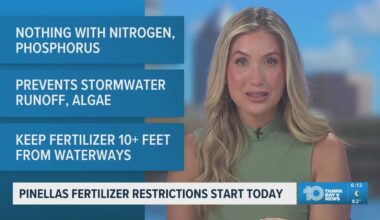 Pinellas County Annual Fertilizer Ban starts on June 1