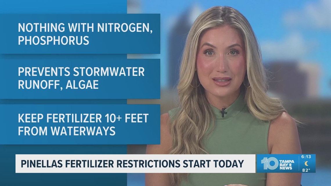 Pinellas County Annual Fertilizer Ban starts on June 1