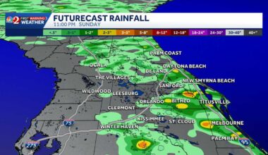 Storms expected across Central Florida on Sunday afternoon