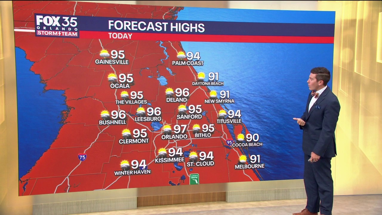 Orlando AM Weather Forecast: Slightly Lower Storm Chances Sunday, Heat Holds 