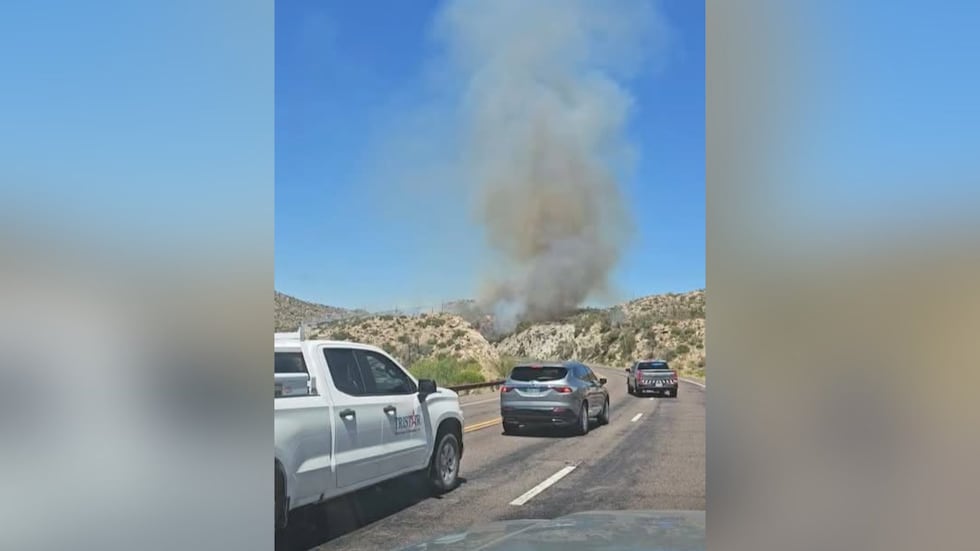The fire started Monday afternoon.