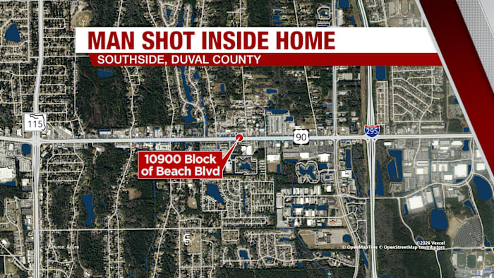JSO: Man injured after stray bullet enters home