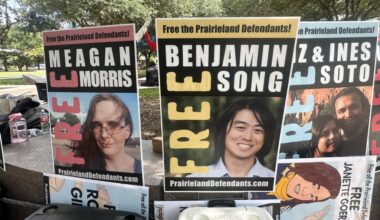 8 convicted in over protests are sentenced to decades in prison