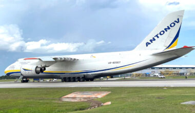 Massive Antonov AN-124 Cargo Plane Makes Rare Landing at Melbourne Orlando International Airport
