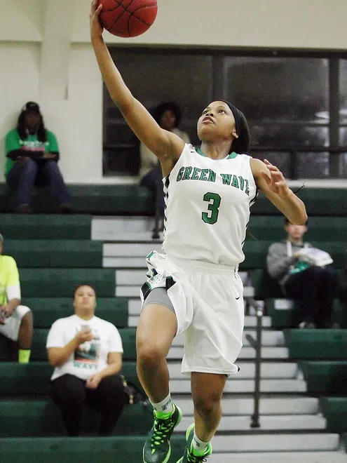 Fort Myers High School's Destanni Henderson scores against Sebastian River in the Region 7A-3 quarterfinal Thursday at Fort Myers High School.