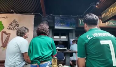 One popular destination is Mary Margaret’s Irish Pub in downtown St. Petersburg, which has already welcomed international soccer fans during earlier World Cup matches. (Spectrum News image)