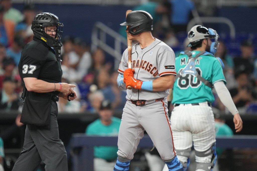SF Giants swept in Miami, Devers objects to late pinch-runner