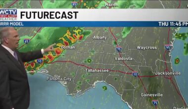 Scattered rain chances continue for the next several days for Tallahassee, the Big Bend and South Georgia