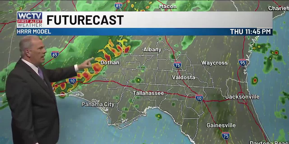 Scattered rain chances continue for the next several days for Tallahassee, the Big Bend and South Georgia