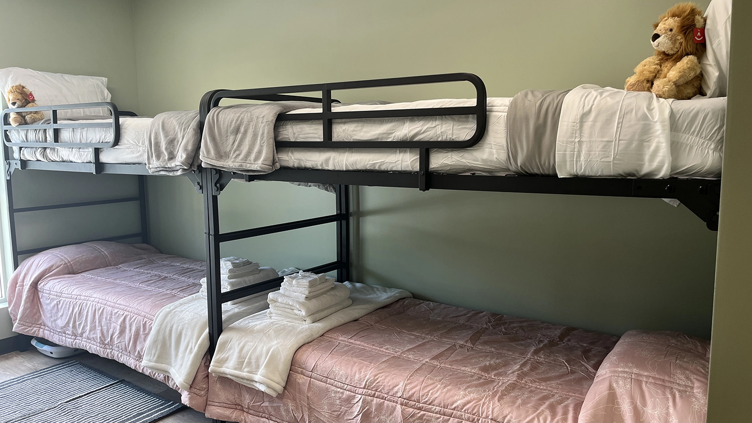 Beds in the new Goff Family Shelter in St. Augustine .