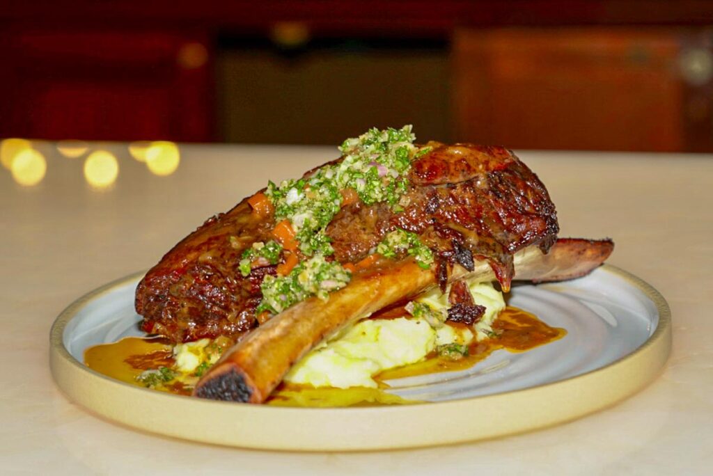 Beef short rib osso buco. Photo courtesy of Fantini’s Fusion Kitchen