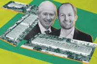 Blackstone’s Stephen Schwarzman and Link Logistics’ Luke Petherbridge with 1920 and 2017 High Ridge Road and 1103 West Gateway Boulevard