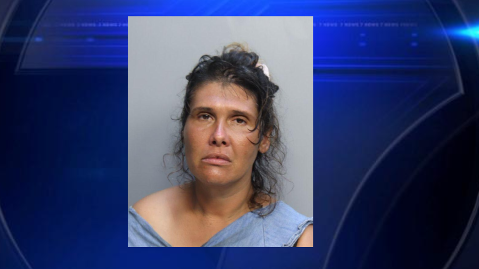 Hialeah woman accused of spitting on officer after alleged shoplifting at supermarket - WSVN 7News | Miami News, Weather, Sports
