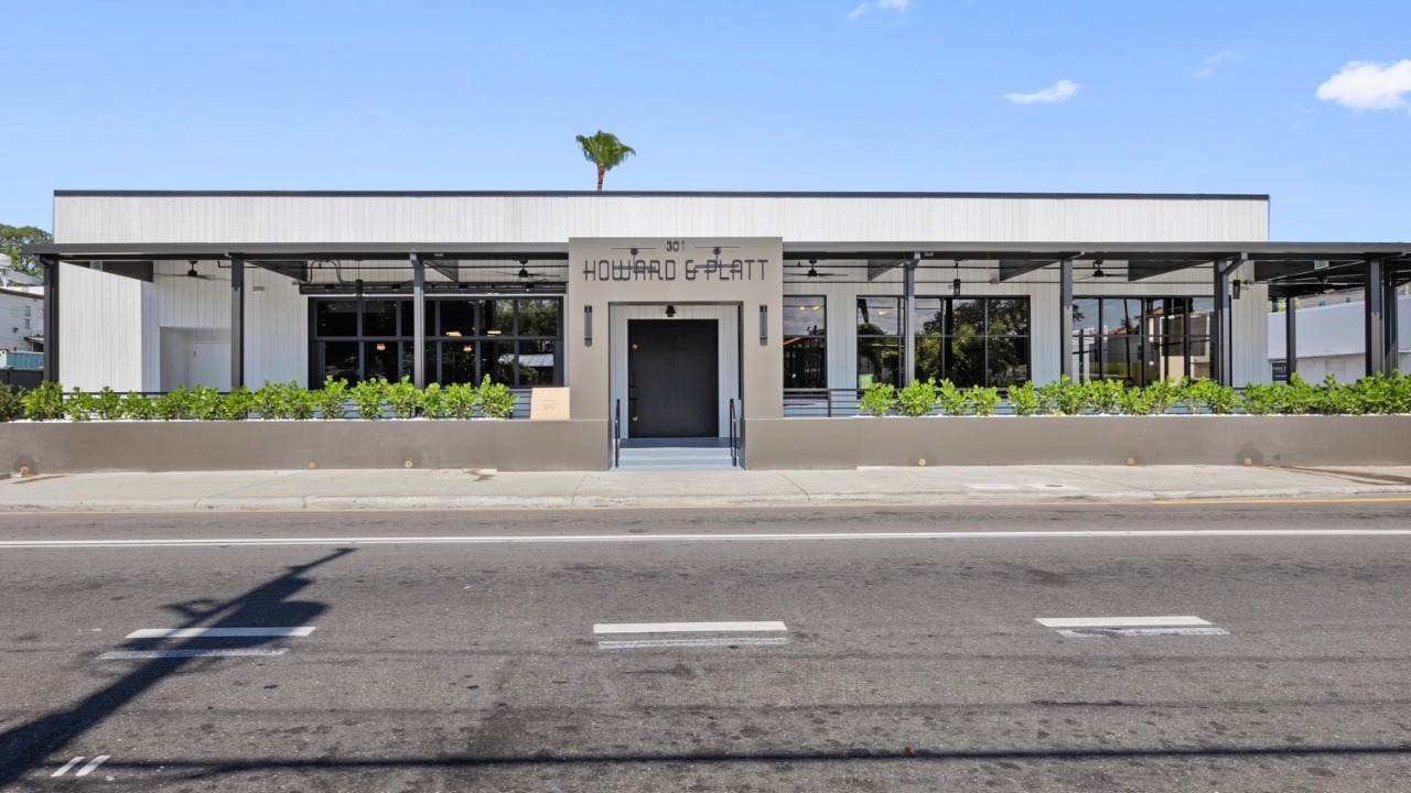 Exterior view of Howard & Platt, the new restaurant opening July 17 in the former TC Choy's building on South Howard Avenue in Tampa.