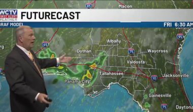 Rain chances return tomorrow for Tallahassee, the Big Bend and South Georgia