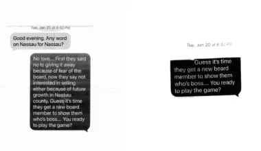 Carrico text screen shots show the side-by-side of the two versions