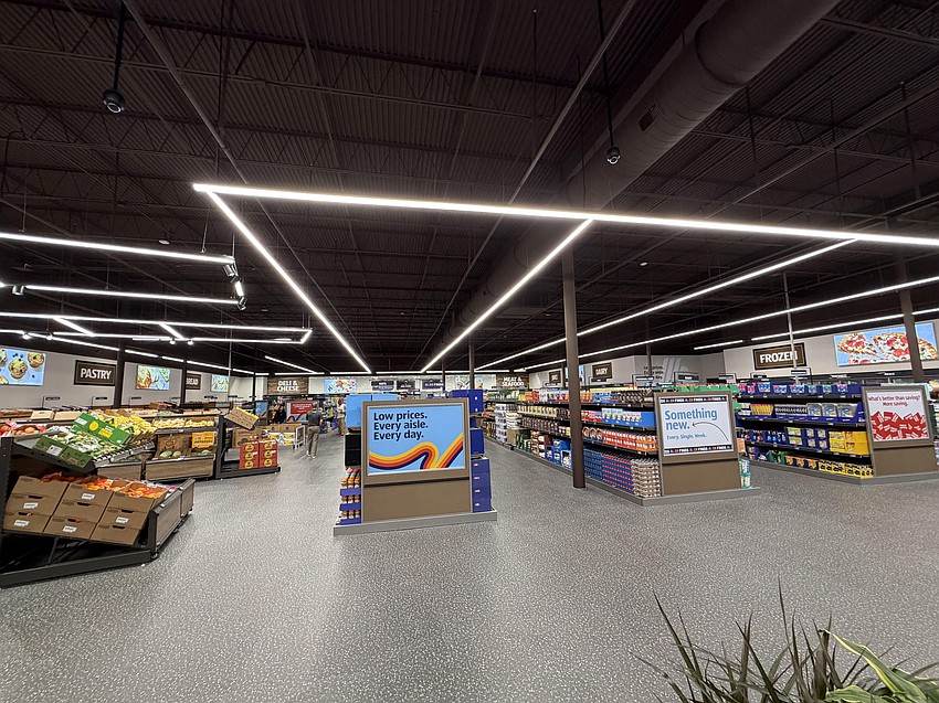 City permits show a $1.16 million renovation for the closed Harveys Supermarket for Aldi, which is taking part of the space.