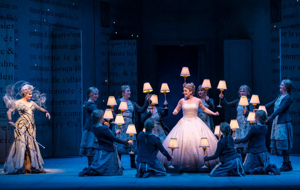 Photo of an opera singer performing on stage. 