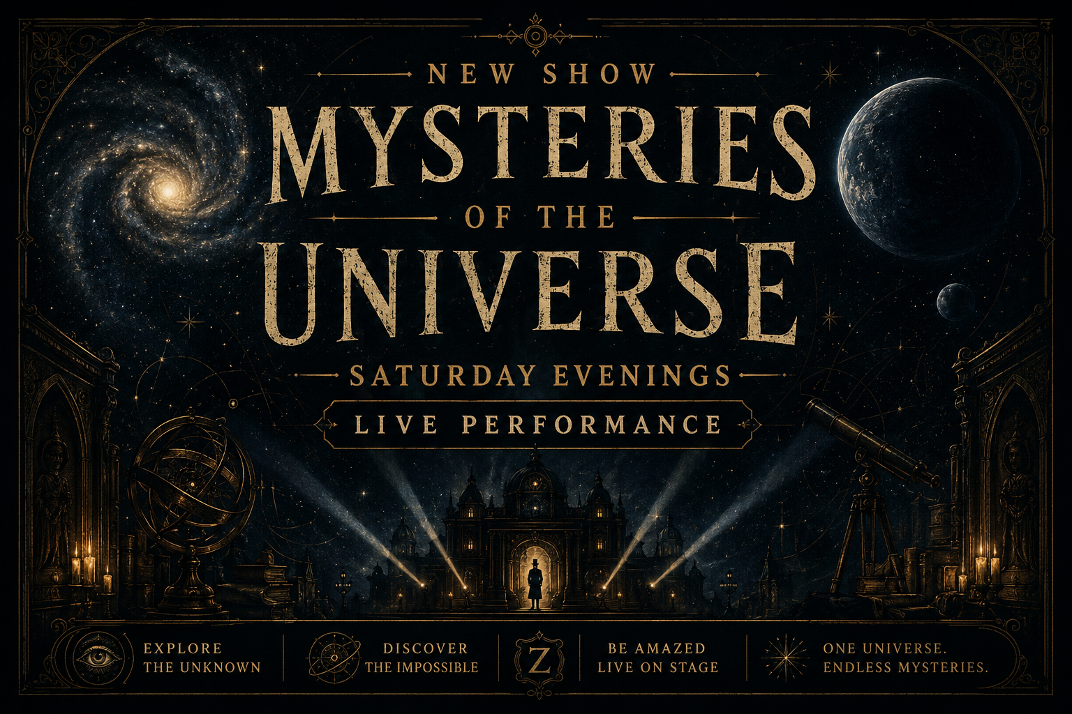 Saturday Evening Live Show: “Mysteries of the Universe” with Zhor!