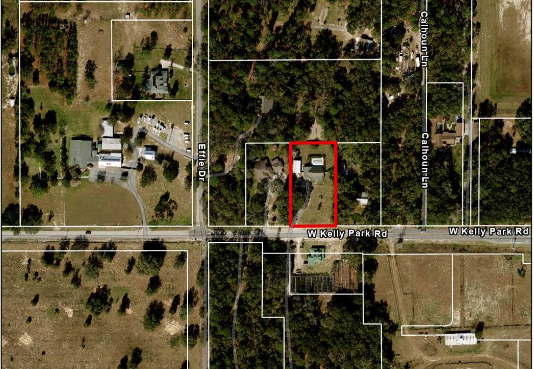 City documents show the 1.16-acre parcel outlined in red along Kelly Park Road that is proposed for annexation into the city of Apopka for future commercial development.  
