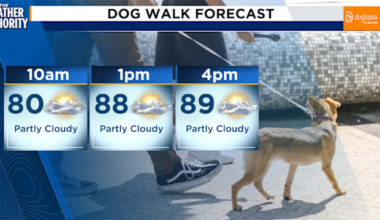Dry, warm conditions on Sunday in Northeast Florida, Southeast Georgia
