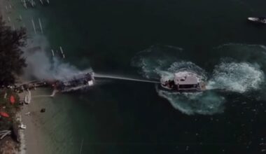 Houseboat catches fire, investigators say mechanical issue likely to blame