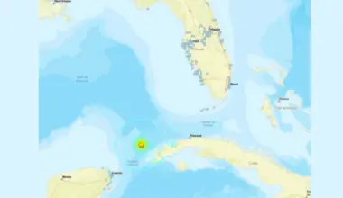 Map showing epicenter of Cuban earthquake.