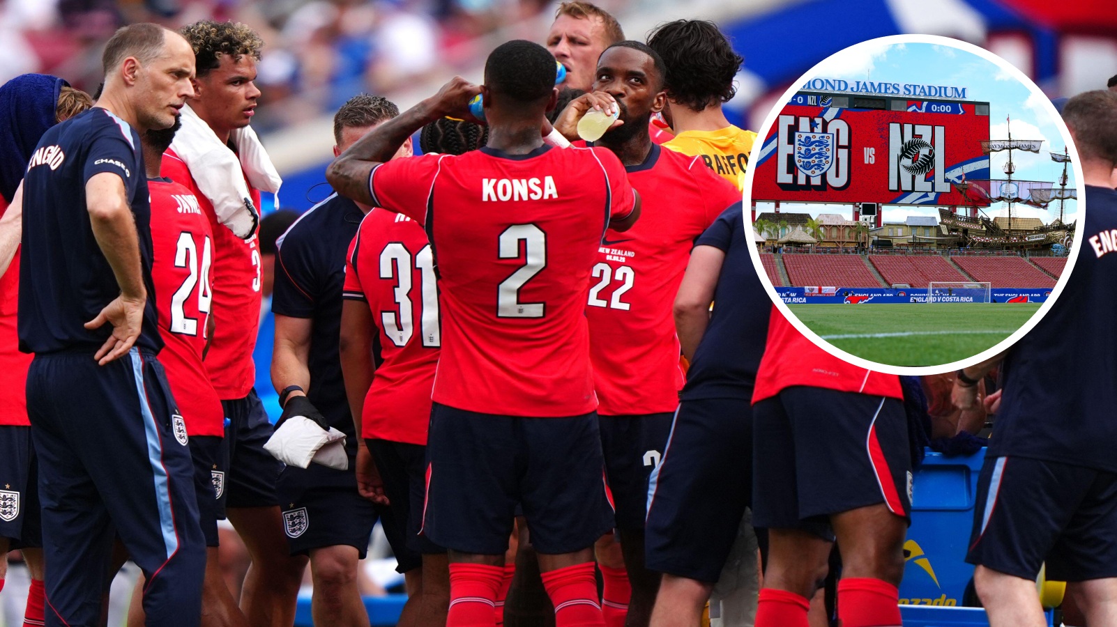 England toil in Tampa as Tuchel, players and public go through the motions
