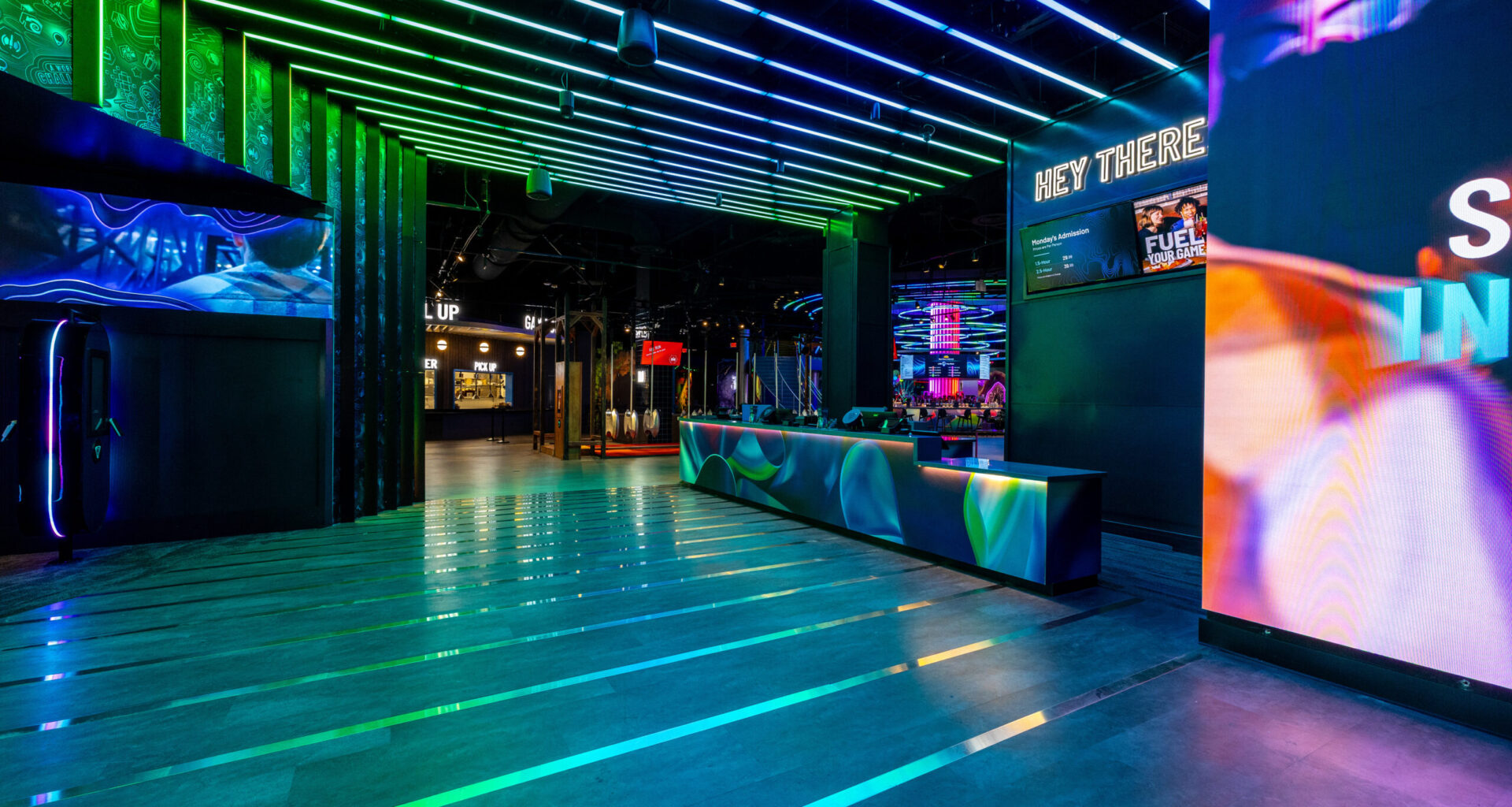 Level99 is on the West Side of Disney Springs, replacing the NBA Experience. It offers 63 physical and mental mini-games, giving it the largest game collection at any of the company’s four operating locations. Challenges range from logic puzzles and tests of coordination to obstacle courses requiring strength, balance, and agility.