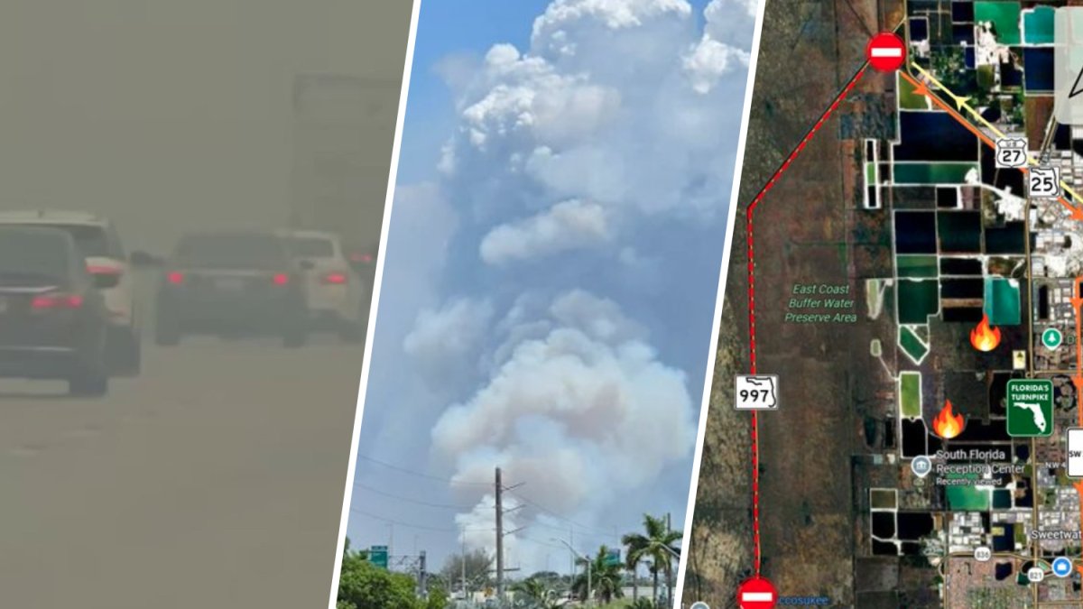 Miami-Dade fires today burn thousands of acres in Everglades – NBC 6 South Florida