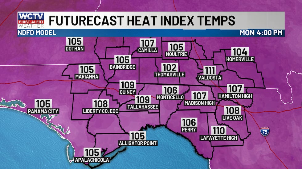 Even hotter on Monday afternoon with higher humidity and warmer temperatures. It will feel as...