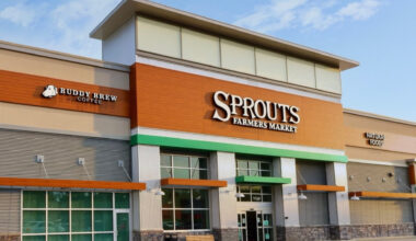 Exterior of a grocery store