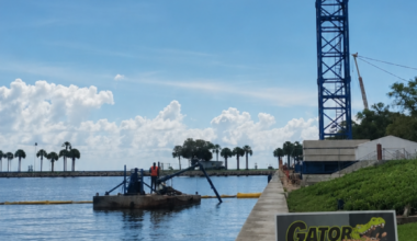 DredgeWire Exclusive: Gator Dredging Provided Specialized Dredged Dive Landing Area for the 2026 Red Bull Cliff Diving World Series in St. Petersburg, FL