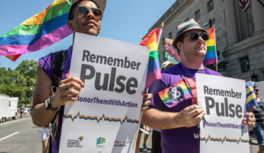 On the 10th anniversary of the Pulse nightclub shooting, communities remember lives lost and find healing in activism, connections and memories. (Evelyn Hockstein / Getty Images)