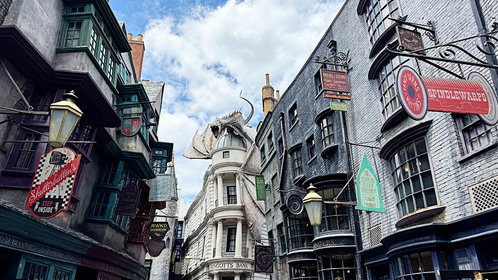 Diagon Alley at Universal Studios in Orlando, FL